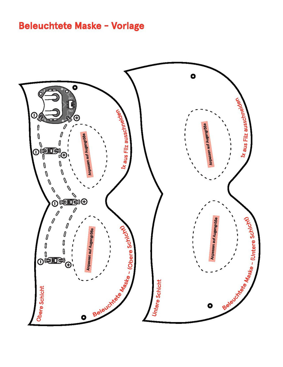 Maske Vorlage Pdf